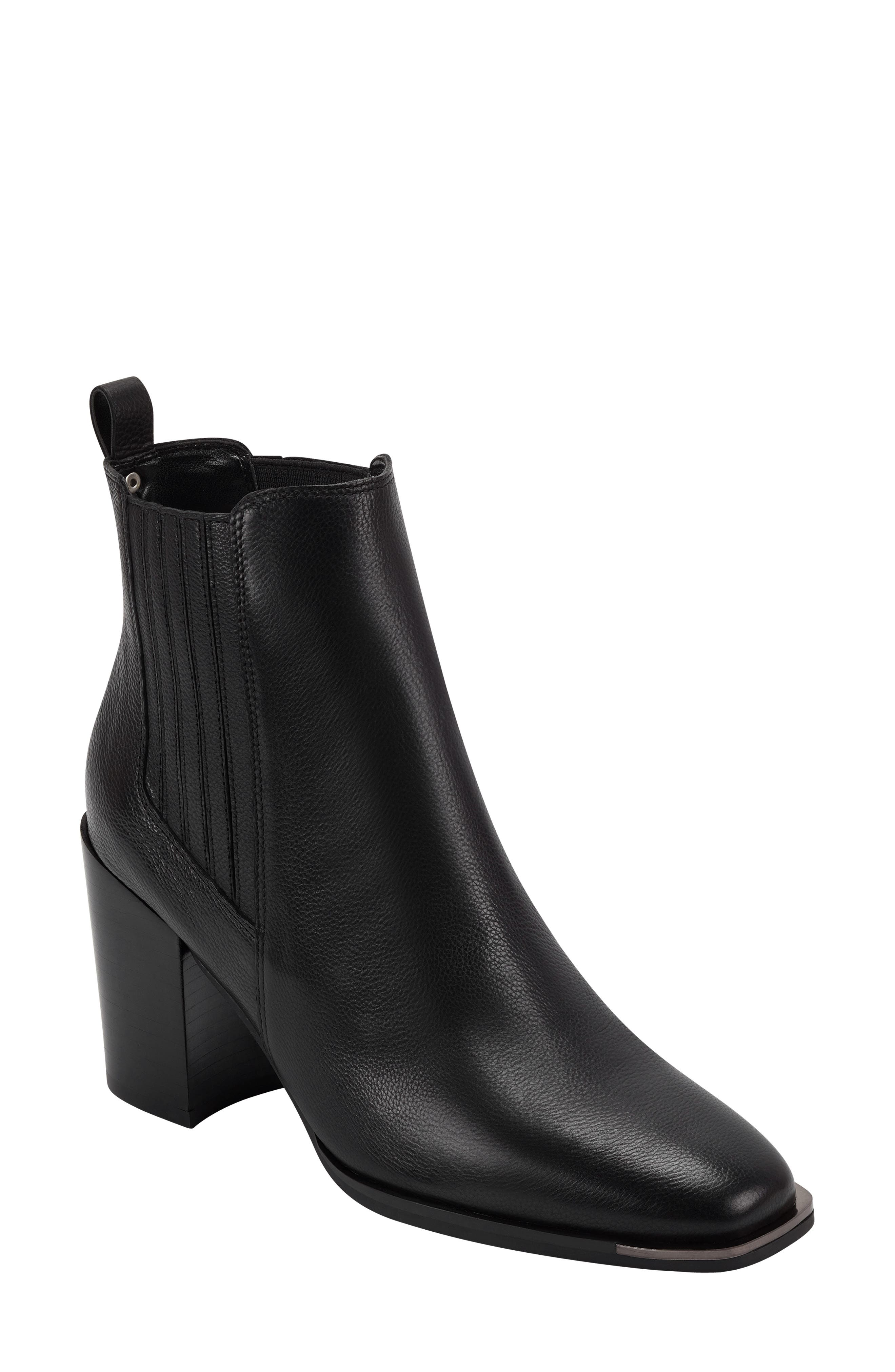 Marc Fisher LTD Taline Croc-Embossed Square Toe Boot, Main, color, 