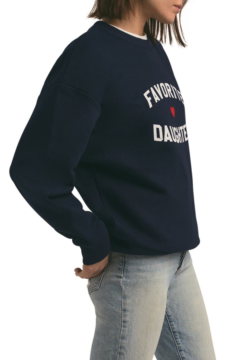 The Favorite Daughter Sweatshirt, Alternate, color, NAVY