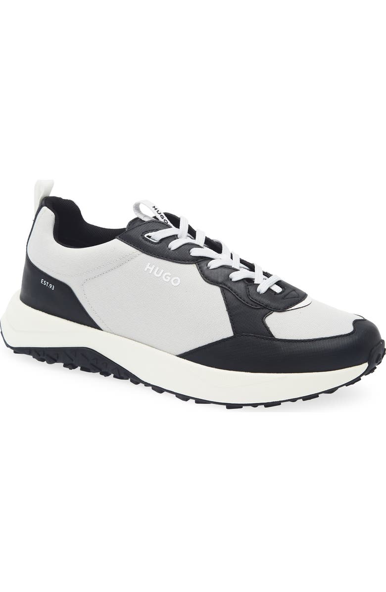 BOSS Kane Runn Sneaker, Main, color, Grey/ Black