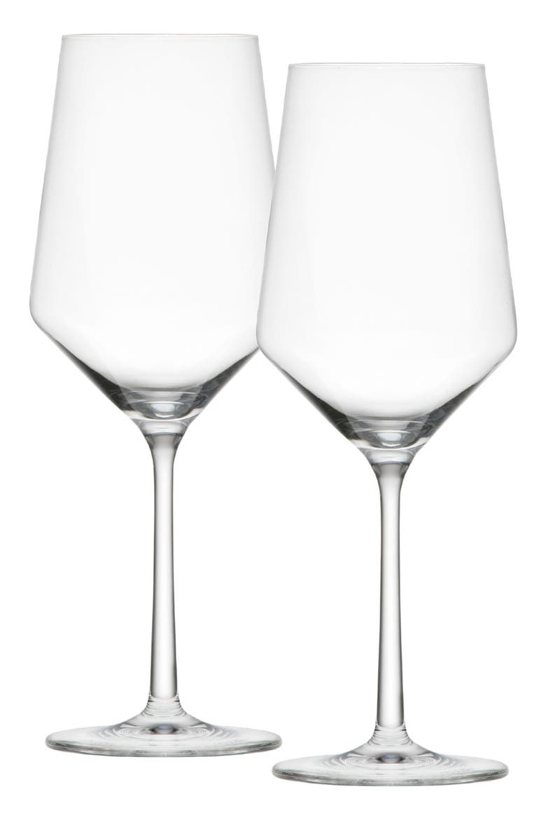 Pure Set of 2 Cabernet Wine Glasses, Main, color, CLEAR