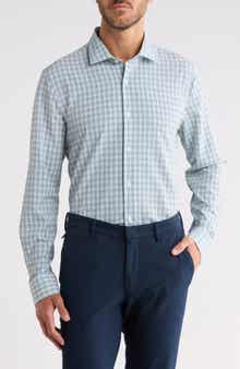 Slim Fit Performance Plaid Dress Shirt