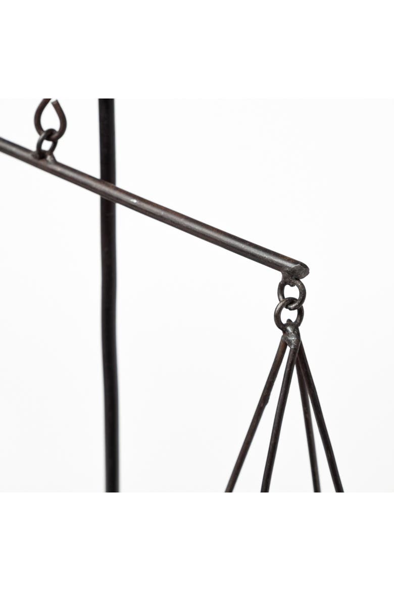 Ellis Metal Vintage Inspired Weighing Scale, Alternate, color, Black