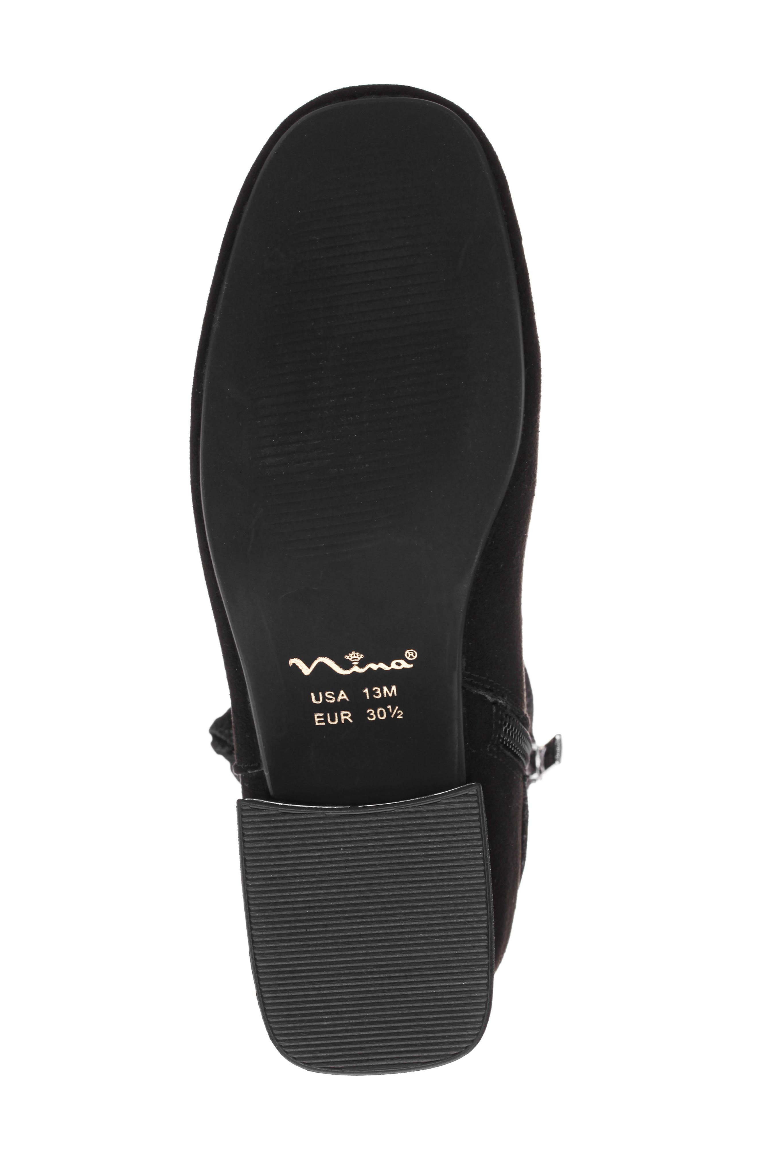 Nina Kids' Dorinda Bootie, Alternate, color, Black Mcsde/ Glitter