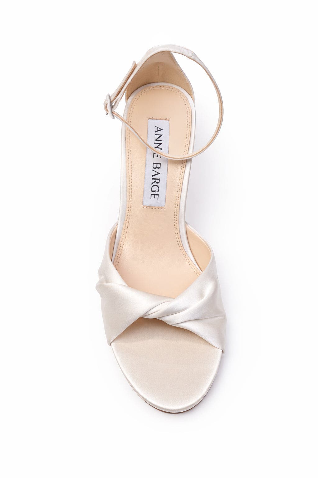 Anne Barge Amour Sandal, Alternate, color, White Satin