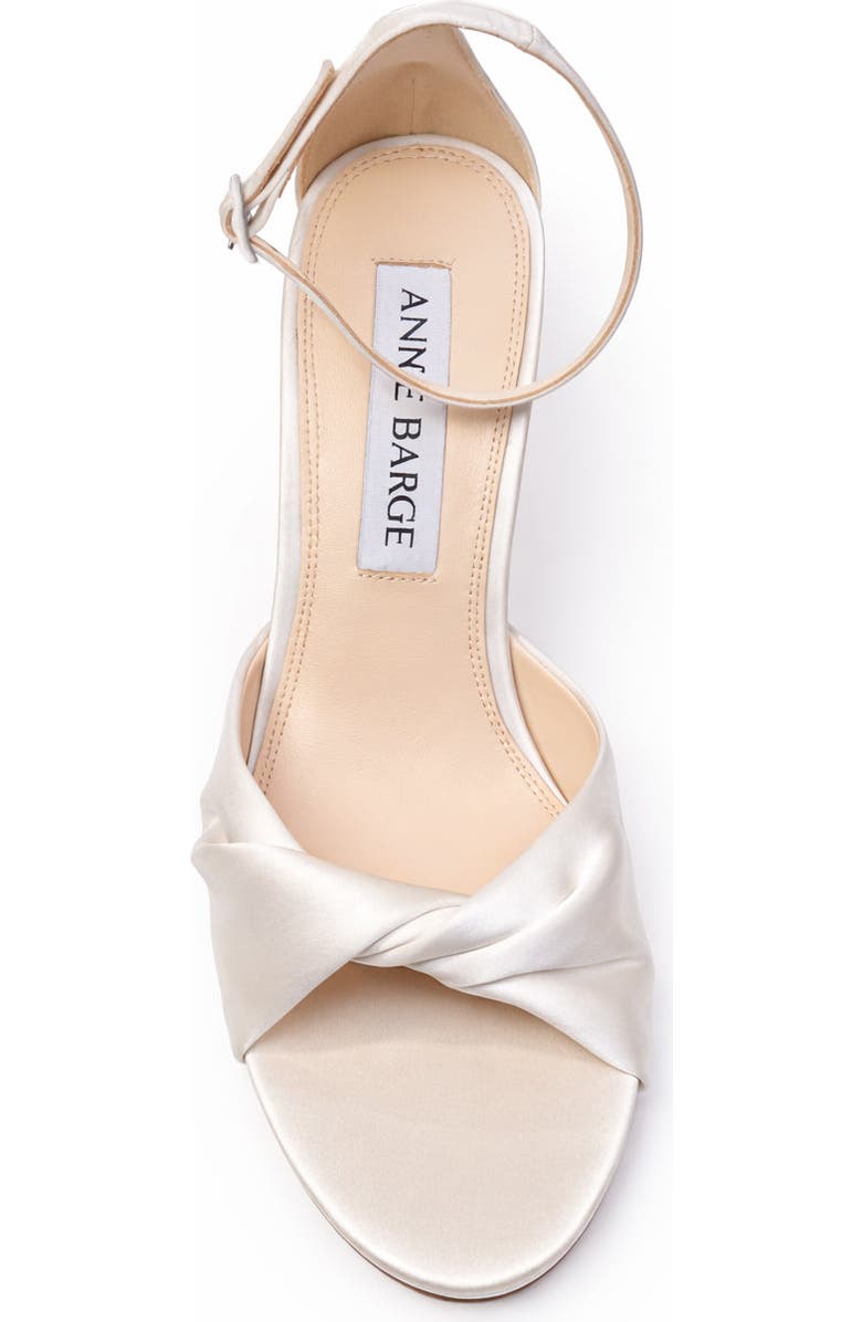 Anne Barge Amour Sandal, Alternate, color, White Satin