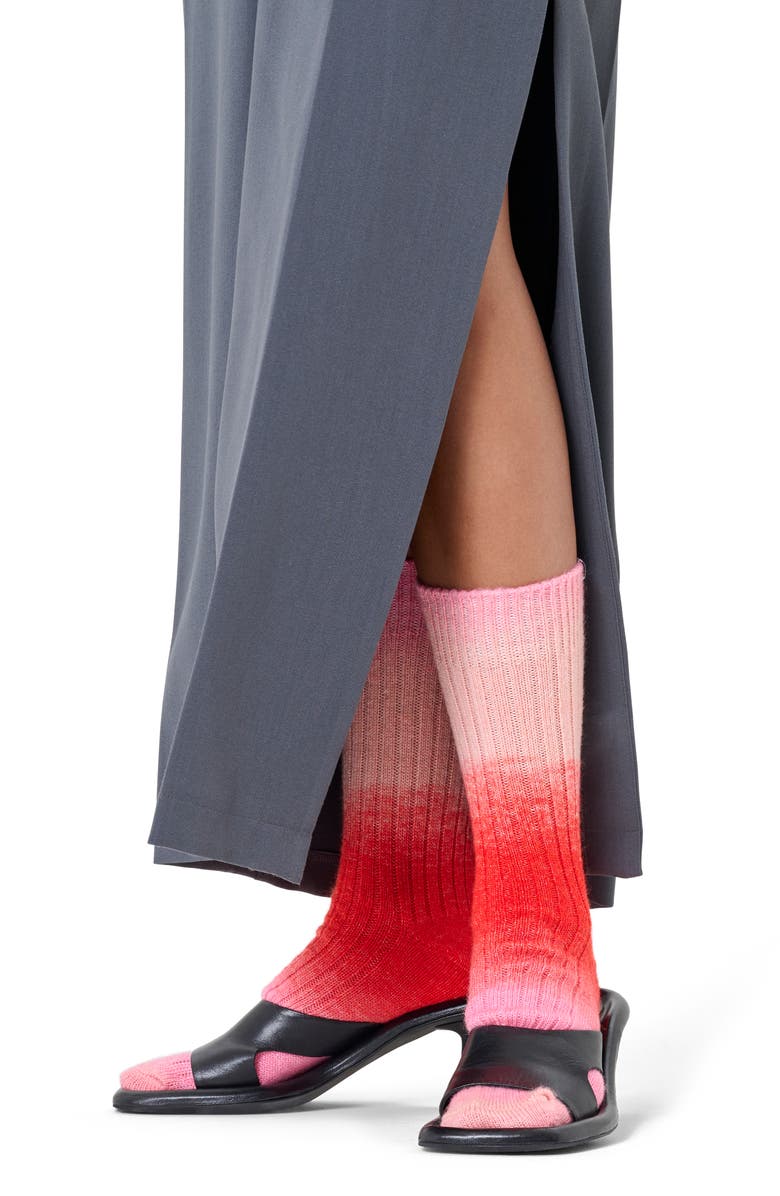 Happy Socks Gradient Crew Socks, Alternate, color, Red