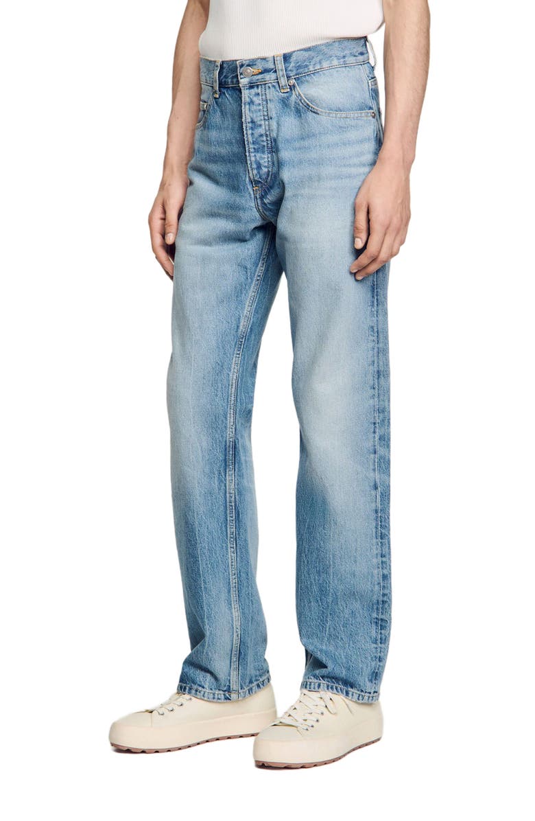 SANDRO Regular jeans, Main, color, Light Blue - Denim