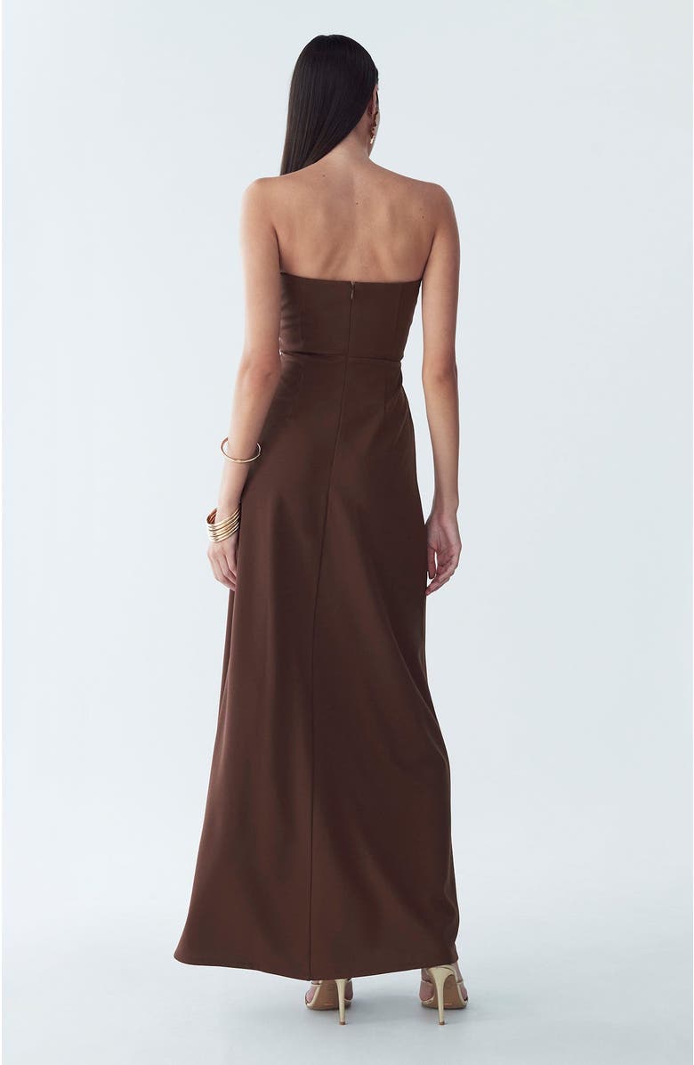 BWLDR Chase Maxi Dress, Alternate, color, Chocolate