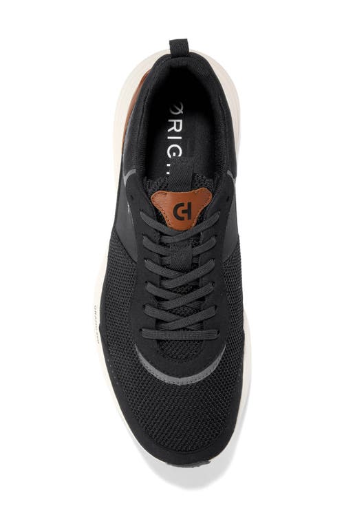Cole Haan Øriginalgrand Quadstreak Running Shoe In Black/british Tan/ivory