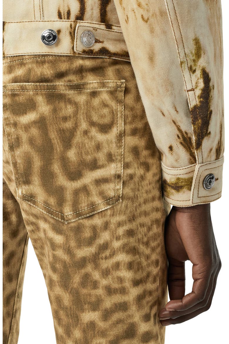 Leopard Print Skinny Jeans, Alternate, color, BEIGE IP PTTN