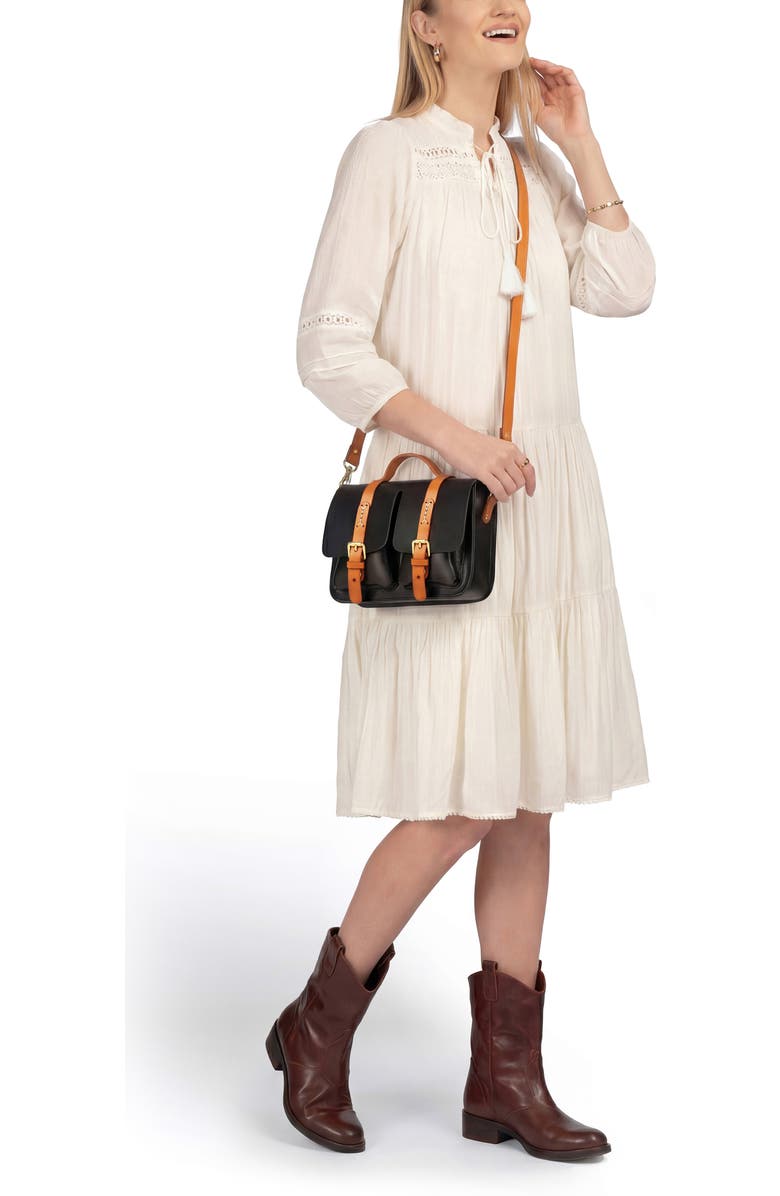 OLD TREND Speedwell Leather Satchel, Alternate, color, Black