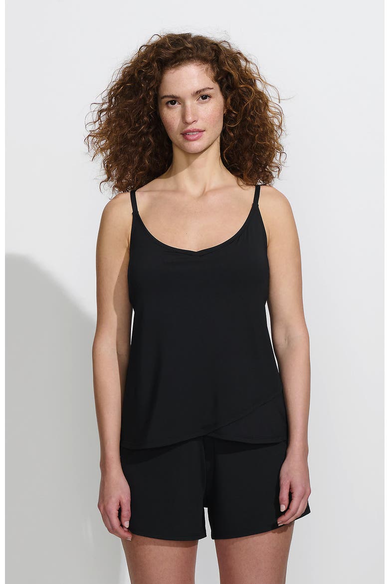 Tulip Romper Swimsuit, Main, color, Black
