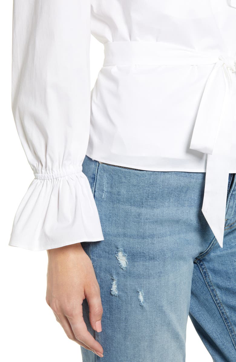 Rachel Parcell Ruffle Wrap Top, Alternate, color,