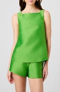 French Connection Structured Taffeta Sleeveless A-Line Top