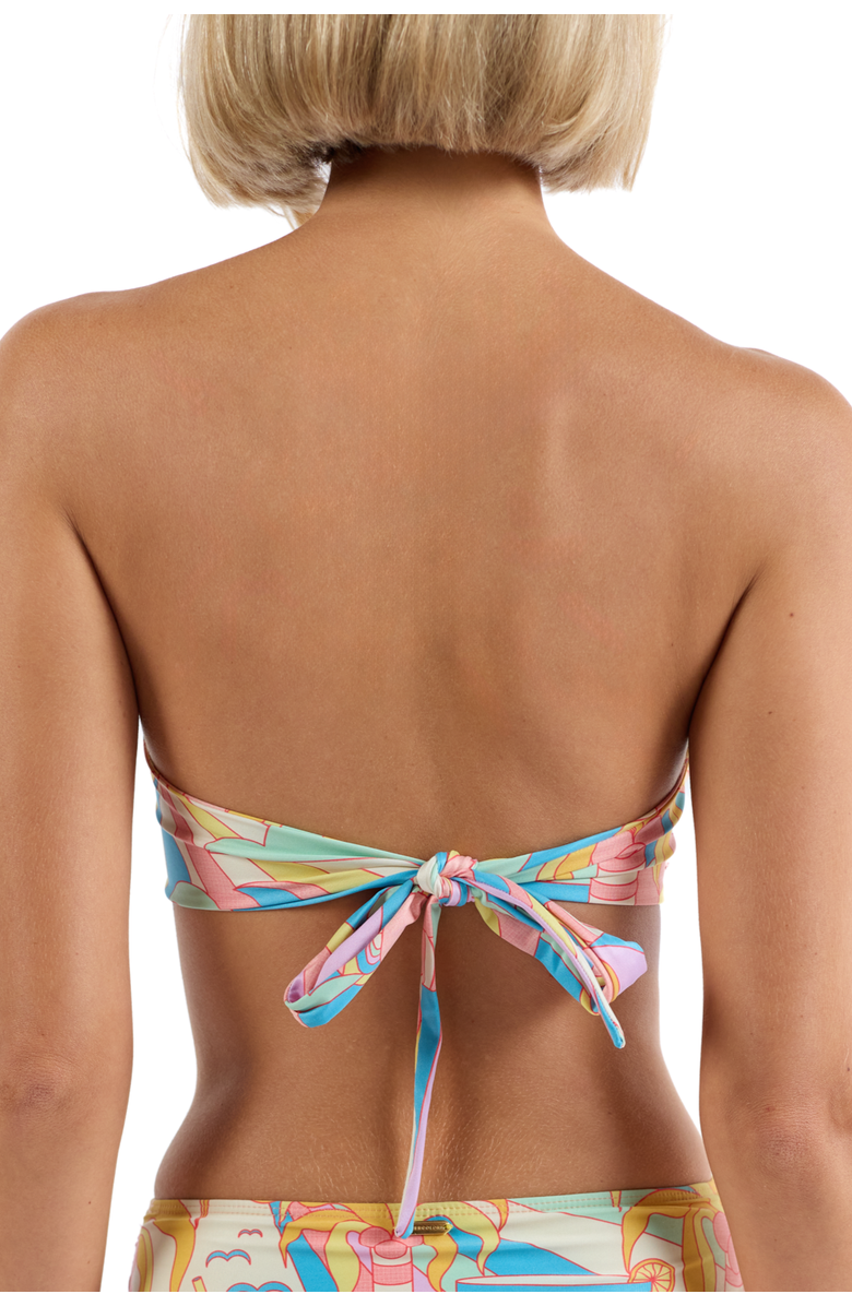 Kenny Flowers The Paradiso - Gold Ring Bandeau Bikini Top, Alternate, color, Yellow