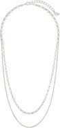 Sterling Forever Serenity Mixed Chain Necklace