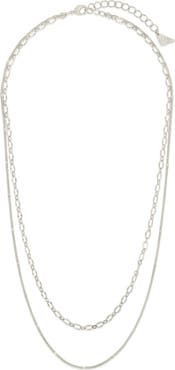 Sterling Forever Serenity Mixed Chain Necklace