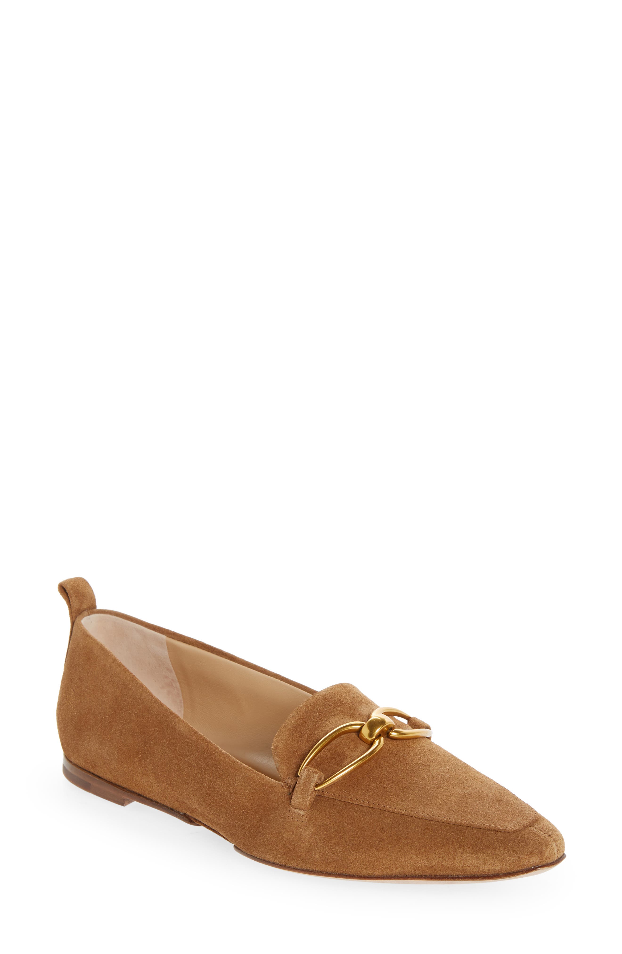 Champlain Chain Pointed Toe Flat, Main, color, HAZELWOOD