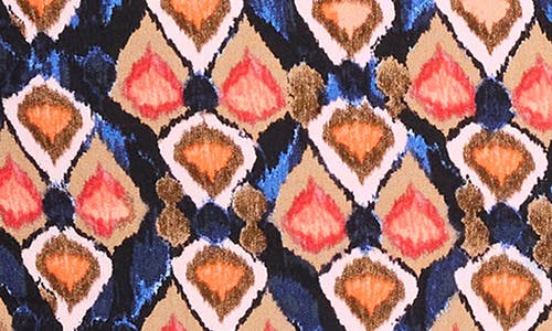 Nic + Zoe Nic+zoe Harvest Ikat V-neck Top In Multi