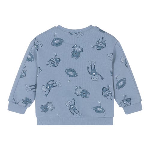 Mayoral Robot-print Sweatshirt In Blue
