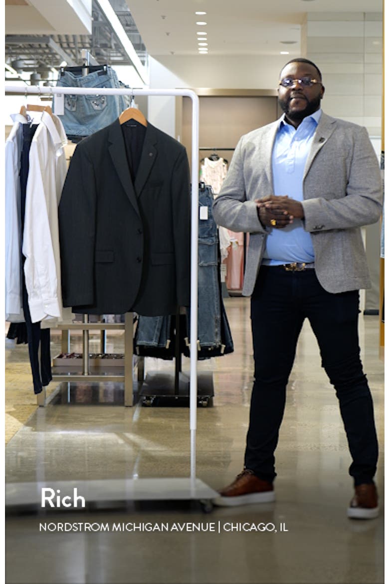 Ross Slim Fit Solid Wool Sport Coat Suit Separate video