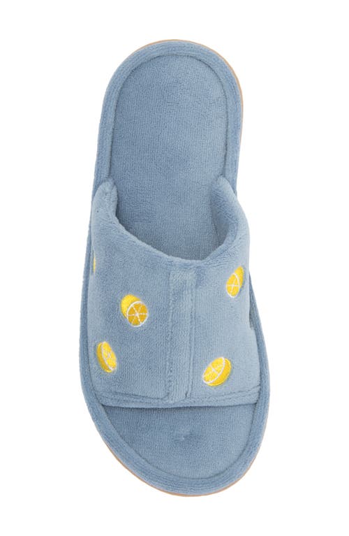 ISOTONER ISOTONER FRUIT EMBROIDERED SLIDE SLIPPER