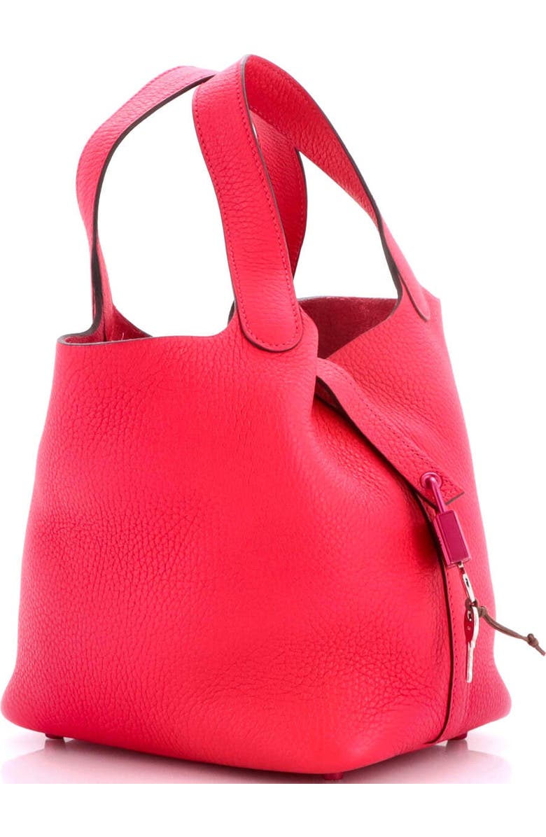 Pre-Owned Hermes Monochrome Picotin Lock Bag Clemence PM, Alternate, color, Rose Mexico