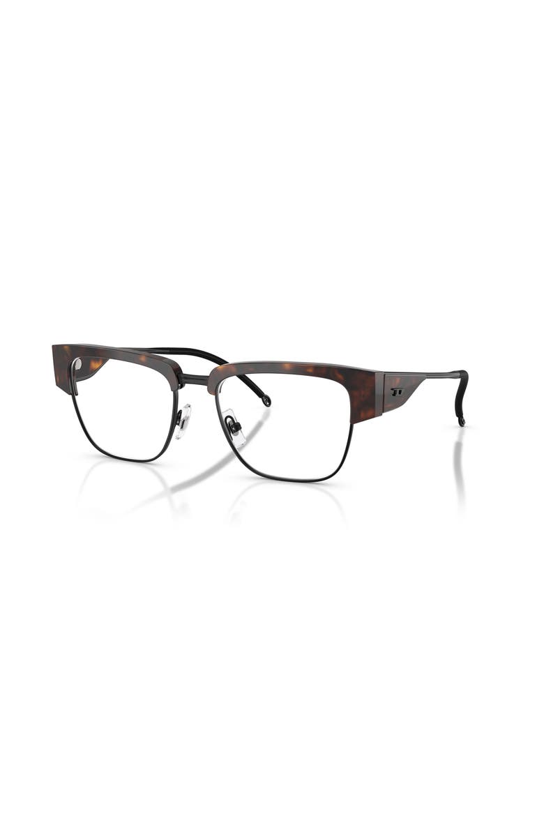 55mm Square optical glasses, Main, color, Tortoise