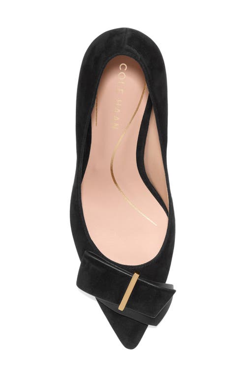 Cole Haan Felicia Bow Pointed Toe Pump In Black