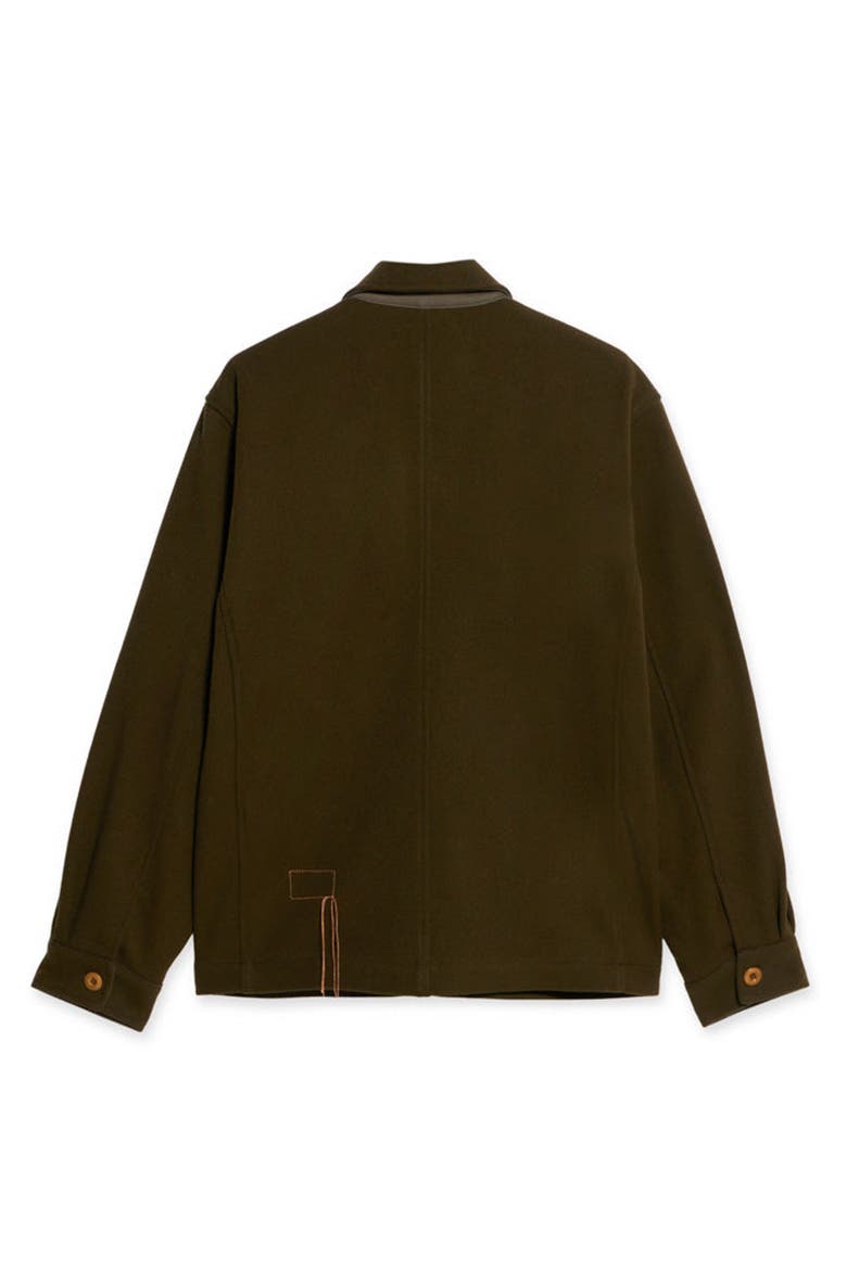 Seneca Wool Twill Jacket, Alternate, color, Military Green