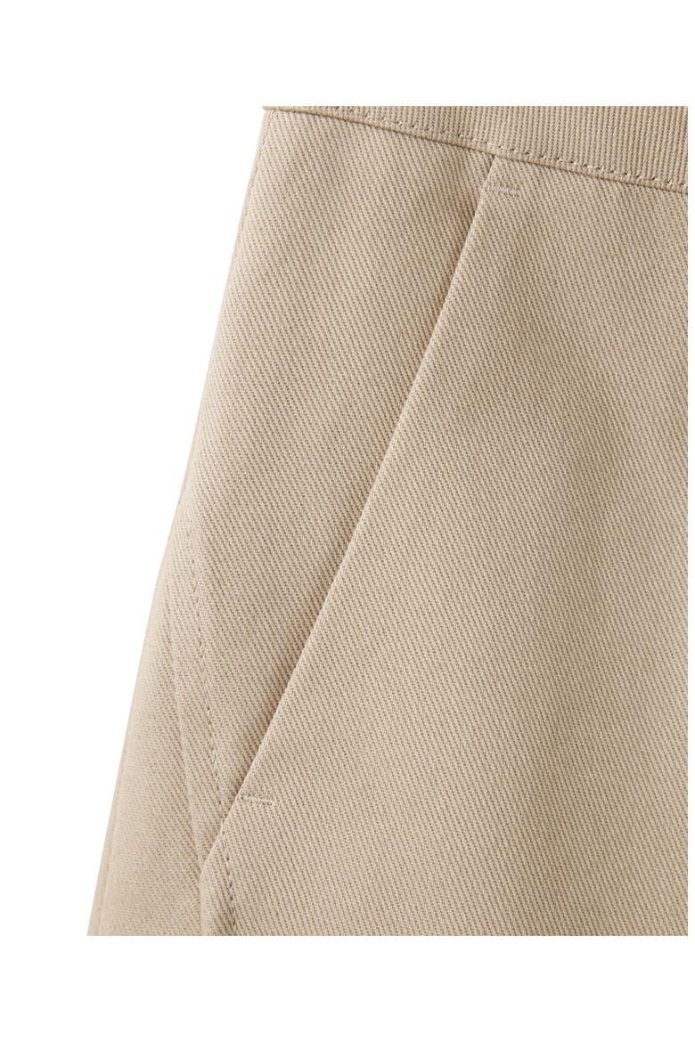 Pleated Barrel Leg Pants, Alternate, color, BROWN