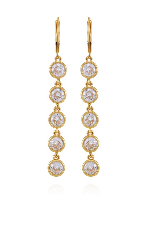 Vince Camuto Cubic Zirconia Drop Earrings In Gold