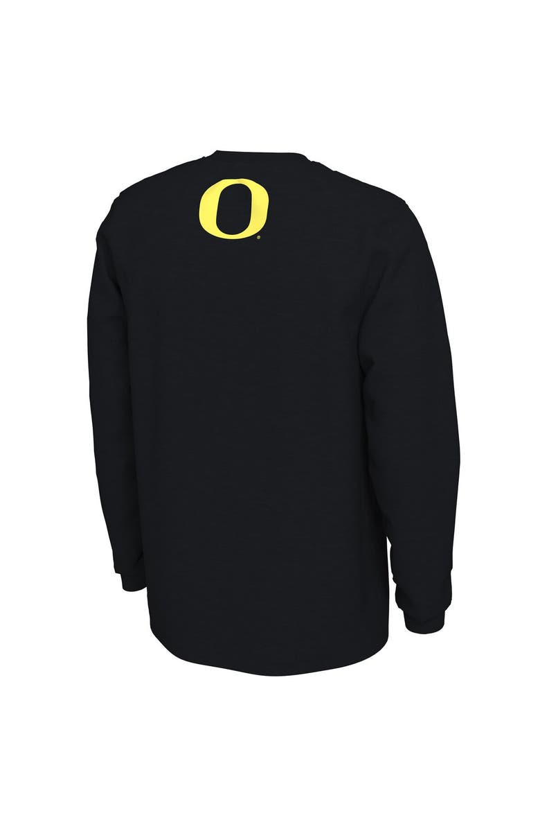 Nike Men's Nike  Black Oregon Ducks Duck Town Shootaround Long Sleeve T-Shirt, Alternate, color, 