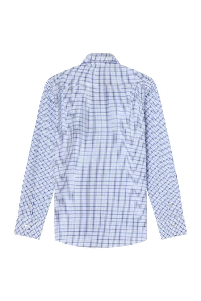 Madison Check Light Weight Poplin Shirt in Contemporary fit, Alternate, color, Blue Multi