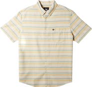 Quiksilver Oxford Stripe Short Sleeve Button-Up Shirt