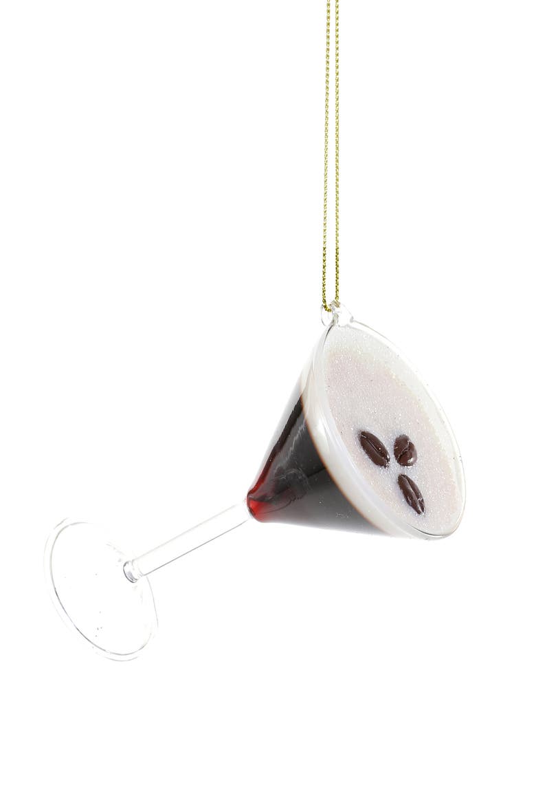 Espresso Martini Glass Ornament, Main, color, MULTI