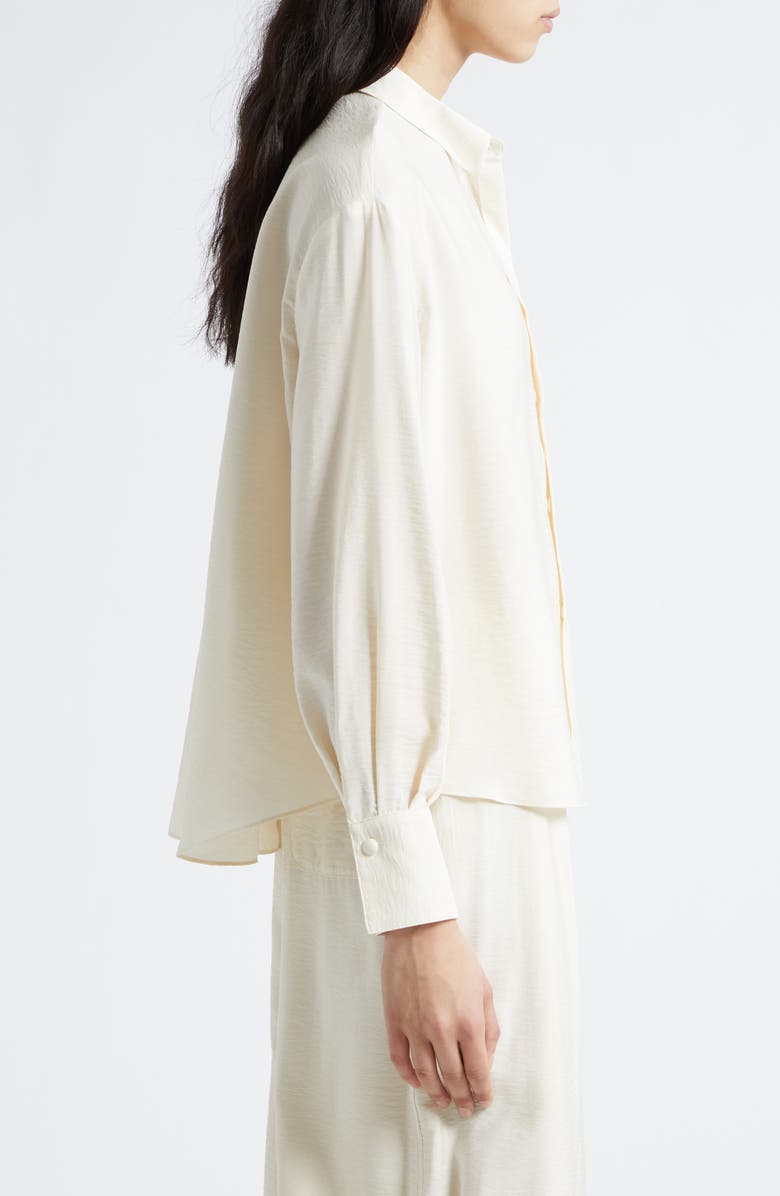 Emporio Armani Button-Up Shirt, Alternate, color, Ivory