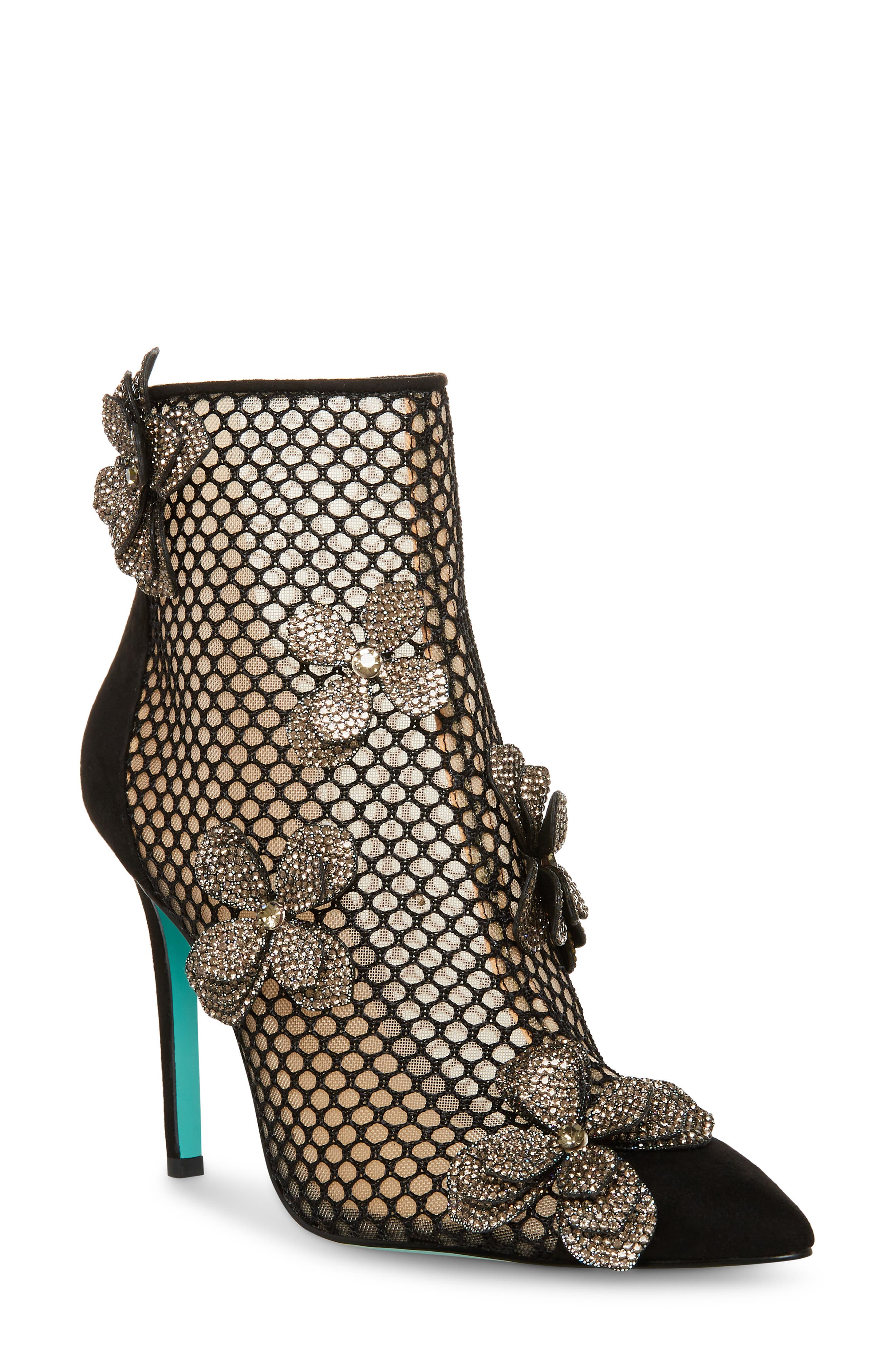 Betsey Johnson Ursa Pointed Toe Bootie, Main, color, 