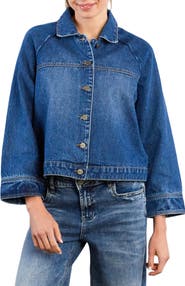 HINT OF BLU Boxy Denim Jacket