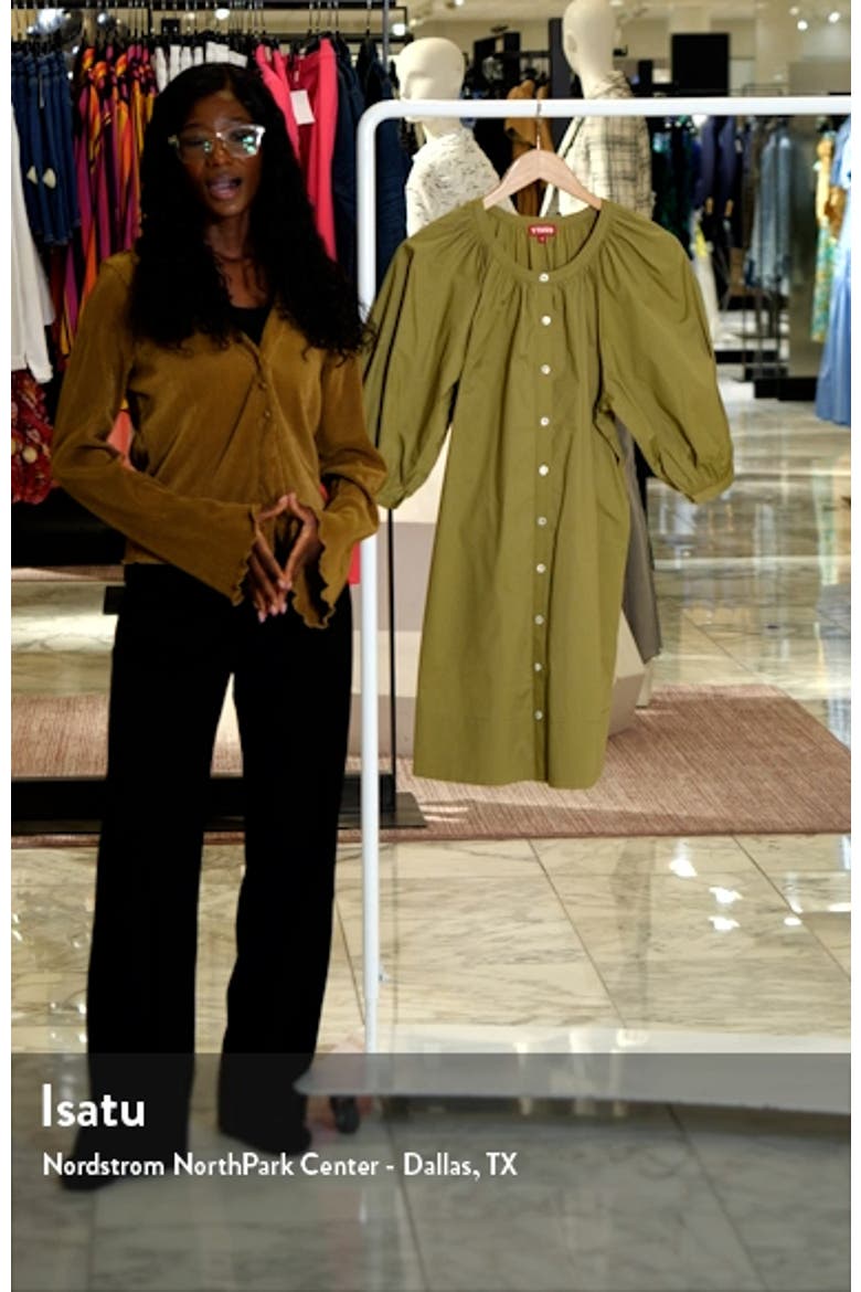 Vincent Stretch Cotton Mini Shirtdress video