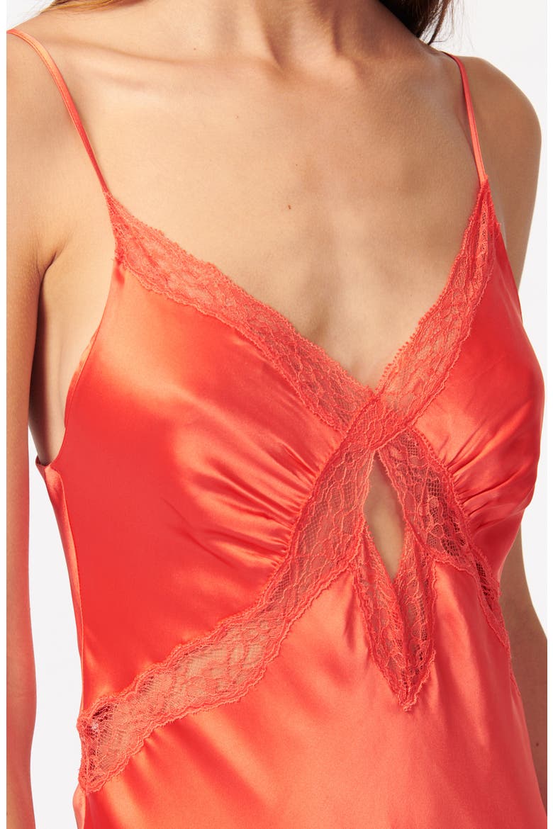 Florentina Lace Trim Silk Satin Slipdress, Alternate, color, SPRITZ