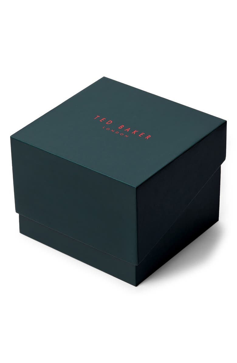 Ted Baker London Darbey 2H Leather Strap Watch, 36mm, Alternate, color, Rose Gold/ Pink/ Pink