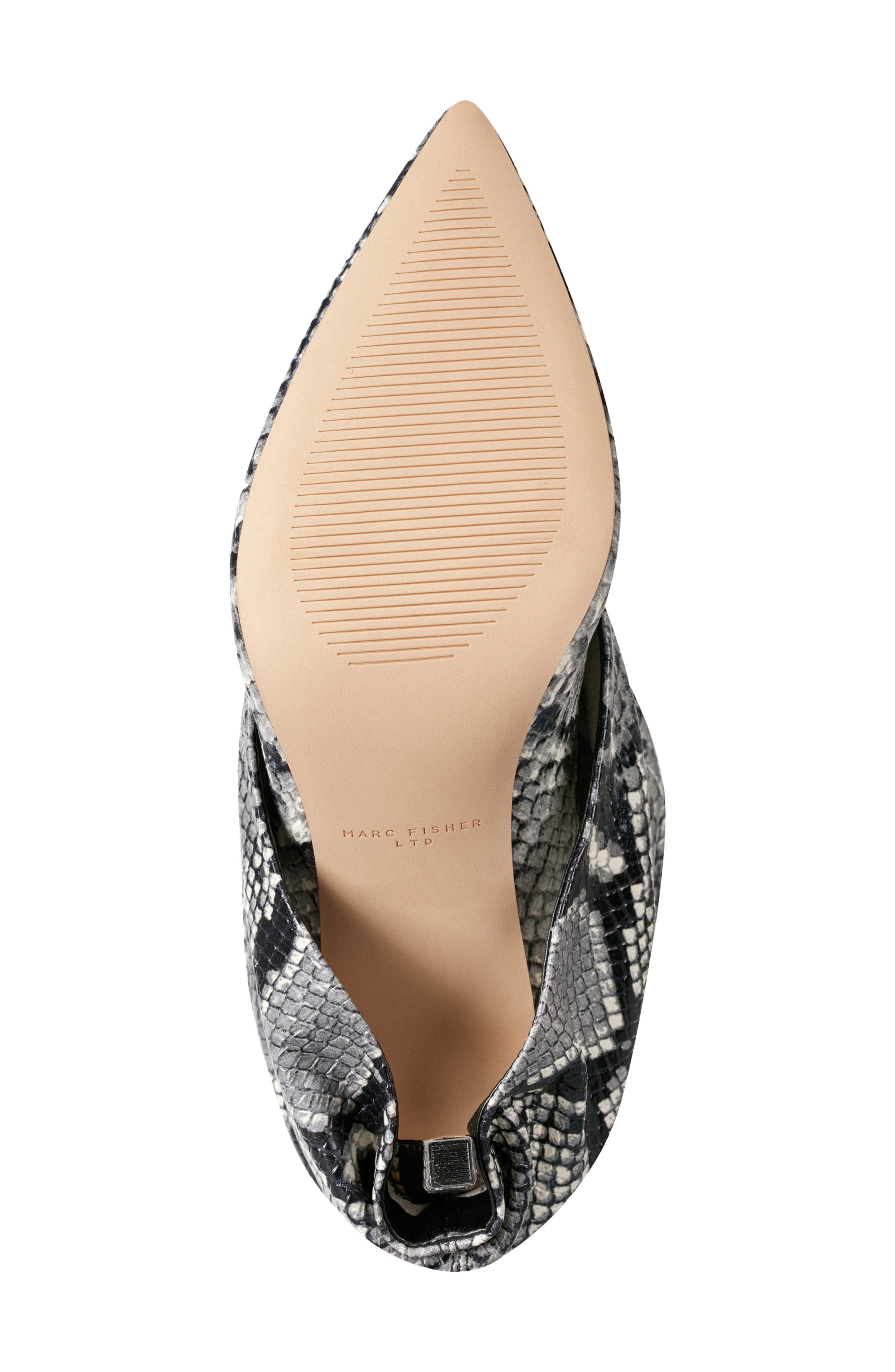 Marc Fisher LTD Nairene Snakeskin Embossed Knee High Boot, Alternate, color, Light Natural 110