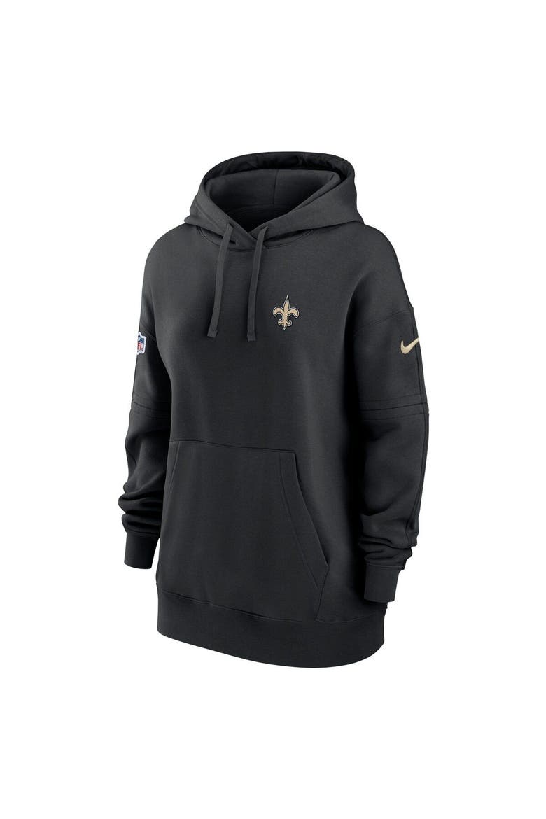Women's Nike Black New Orleans Saints 2023 Sideline Club Fleece Pullover Hoodie, Alternate, color, Black