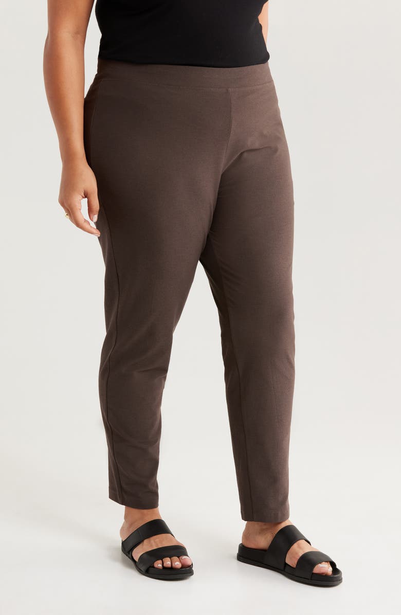 Eileen Fisher Slim Ankle Pants, Main, color, Wren