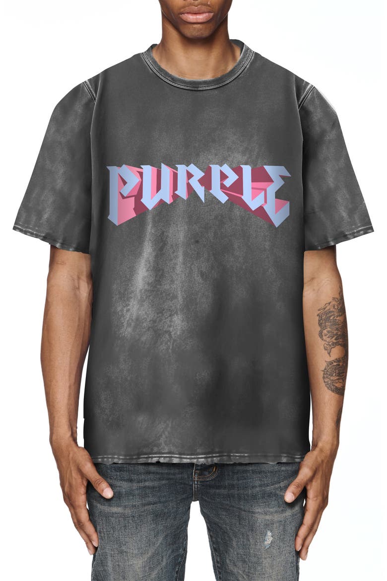 Heavyweight Jersey Graphic T-Shirt, Main, color, BLACK