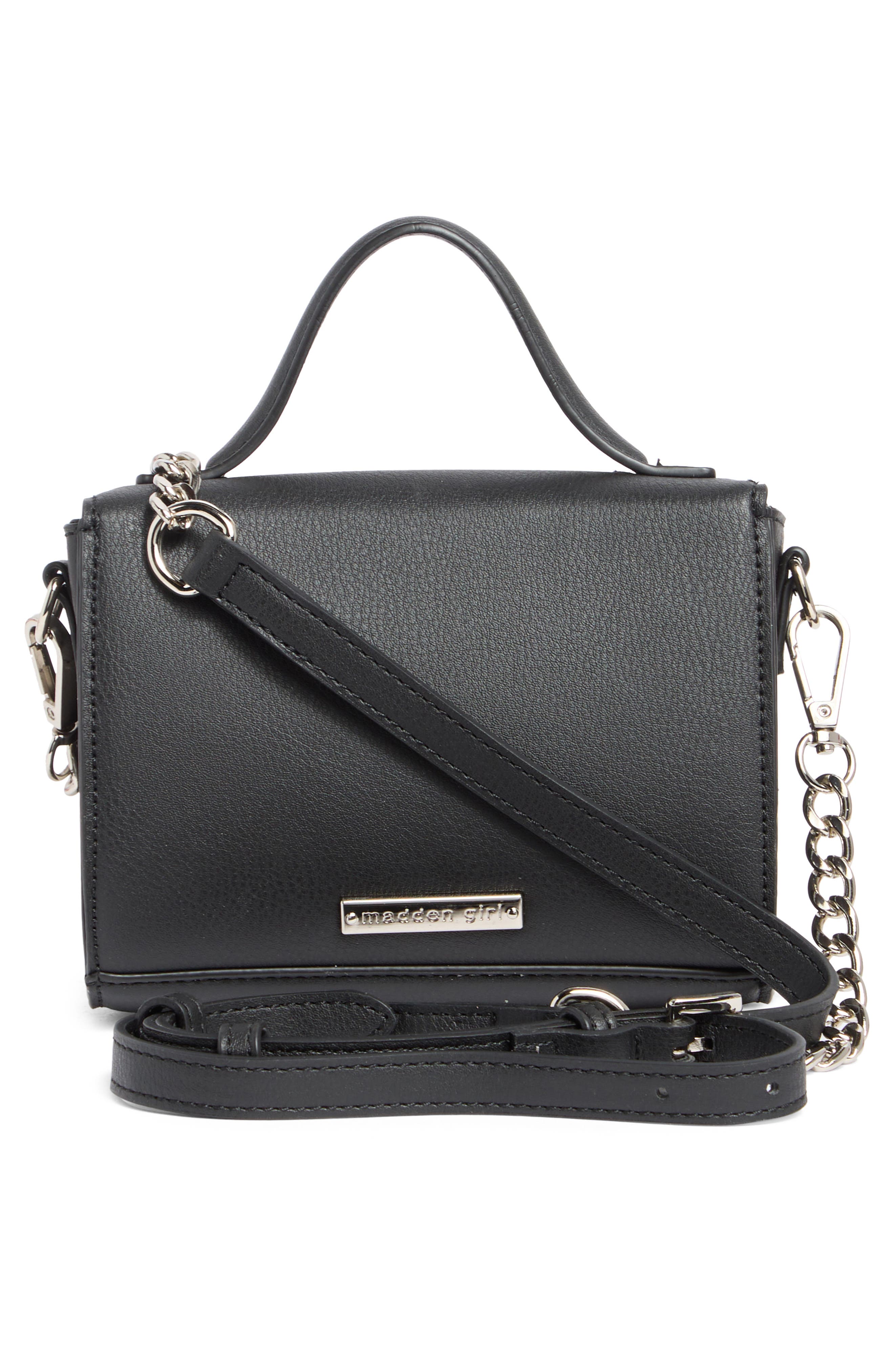Madden Girl Buckle Flap Crossbody Bag, Alternate, color, 