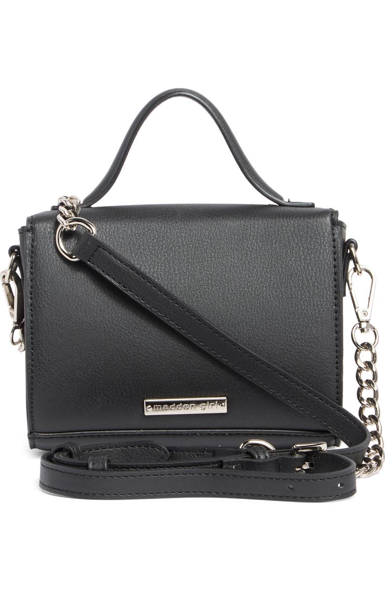 Madden Girl Buckle Flap Crossbody Bag, Alternate, color,