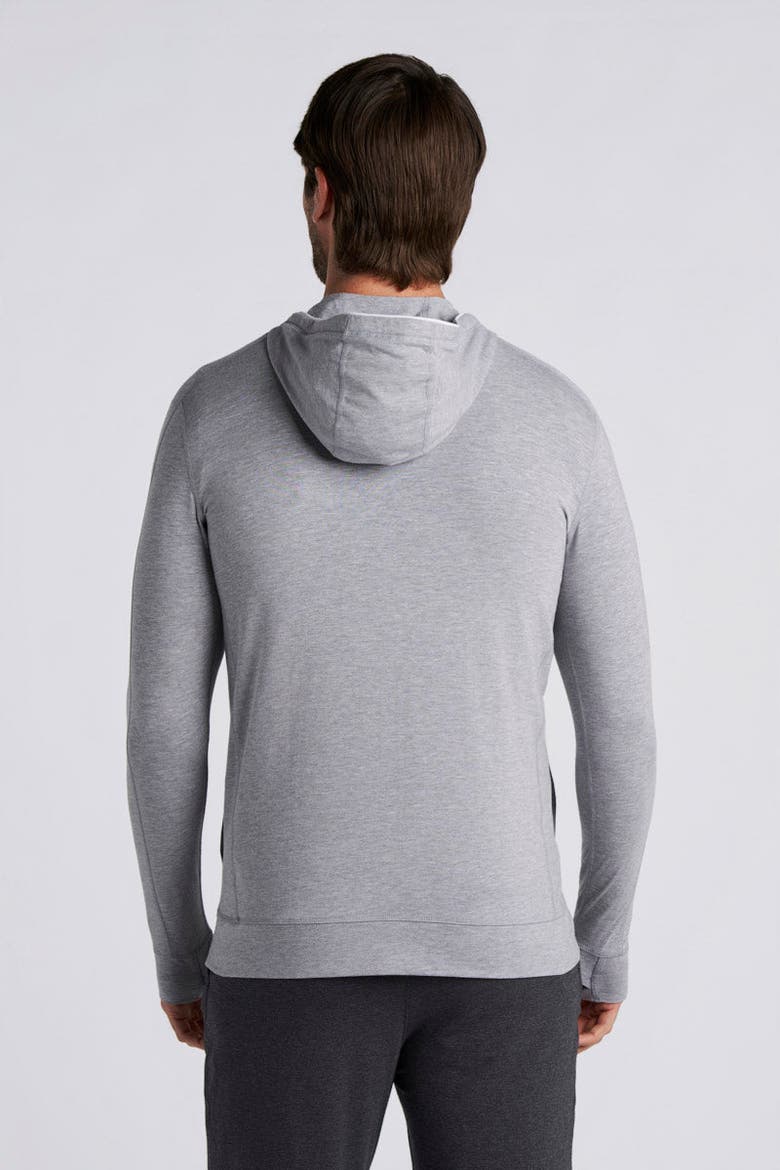 Men's LumaLeo Zip-Up Hoodie, UPF 50+ Sun Protection, Alternate, color, Grey Heather