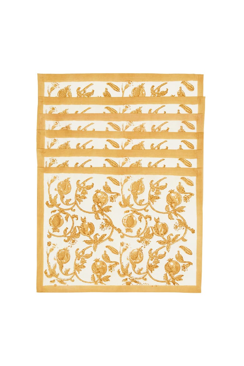 Granada Mats, Alternate, color, Mustard 15" x 18"